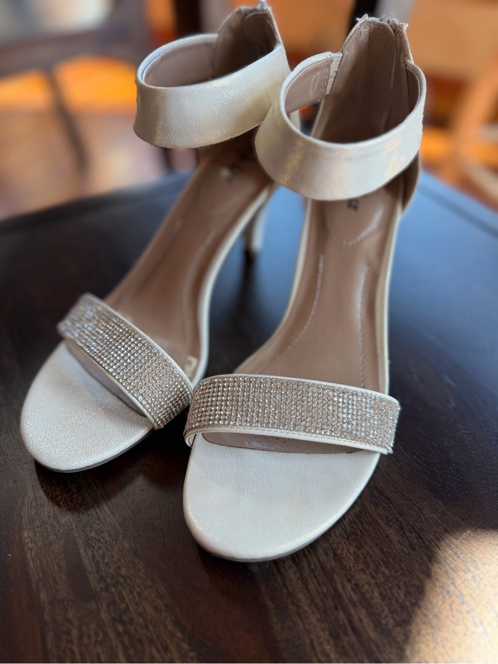 Style & co Sparkle Ankle-Strap Heels